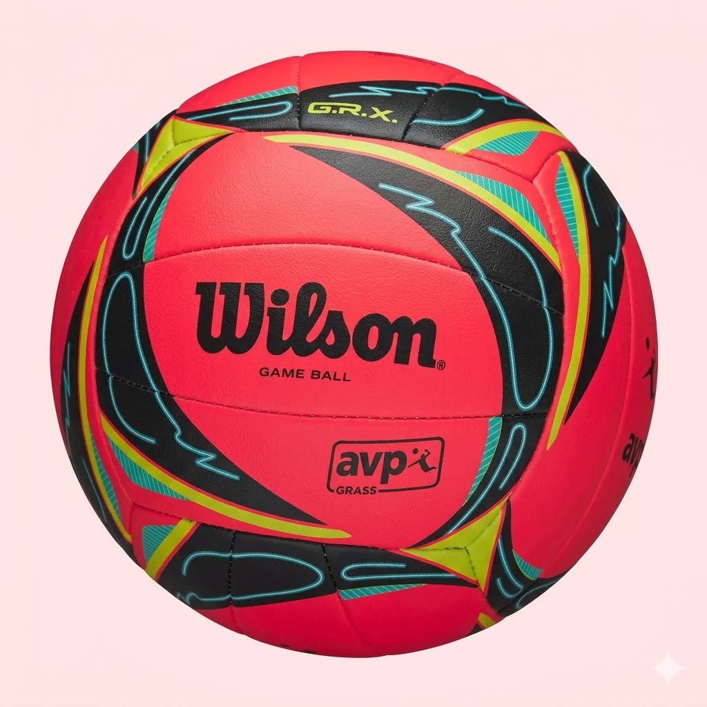 # SBM Wilson AVP GRX Grass Volleyball – Official Size Professional Outdoor Game Ball