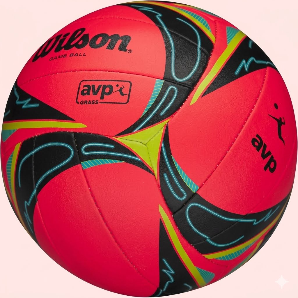 # SBM Wilson AVP GRX Grass Volleyball – Official Size Professional Outdoor Game Ball